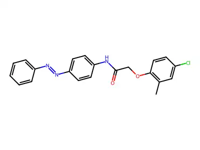 Acetamide, 2-(4-chloro-2-methylphenoxy)-N-[4-(2-phenyldiazenyl)phenyl]- structure