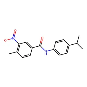 3-nitro-N-(4-isopropylphenyl)-4-methylbenzamide structure