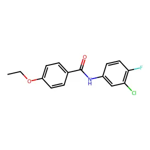 N-(3-氯-4-氟苯基)-4-乙氧基苯甲酰胺 structure