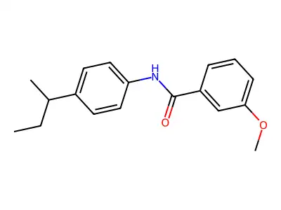 N-(4-sec-butylphenyl)-3-methoxybenzamide structure