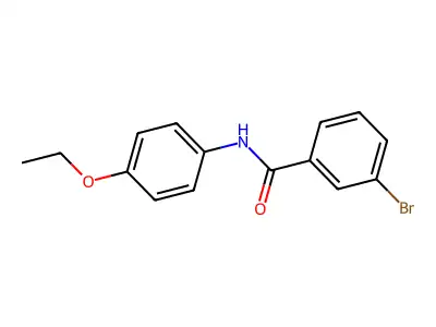 3-溴-N-(4-乙氧基苯基)苯甲酰胺 structure