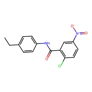 2-chloro-N-(4-ethylphenyl)-5-nitrobenzamide structure
