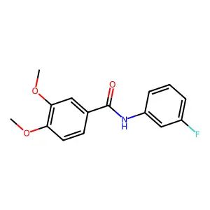 N-(3-fluorophenyl)-3,4-dimethoxybenzamide structure