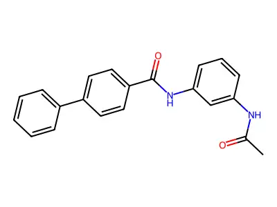 N-(3-acetamidophenyl)-4-phenylbenzamide structure