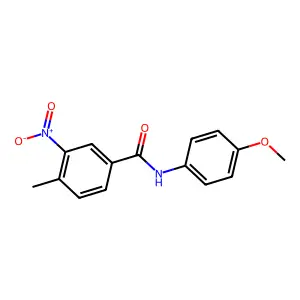N-(4-甲氧基苯基)-4-甲基-3-硝基苯甲酰胺 structure