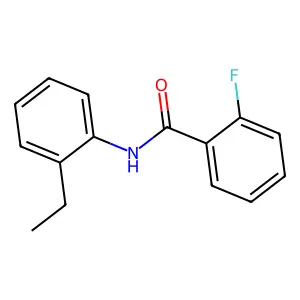 N-(2-乙基苯基)-2-氟苯甲酰胺 structure