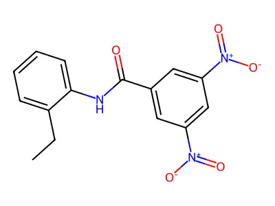 N-(2-ethylphenyl)-3,5-dinitrobenzamide structure