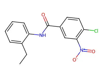 4-chloro-N-(2-ethylphenyl)-3-nitrobenzamide structure