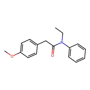 N-ethyl-2-(4-methoxyphenyl)-N-phenylacetamide structure