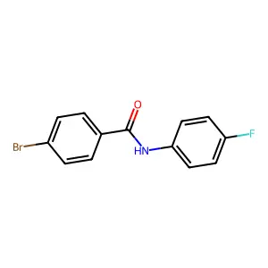 4-bromo-N-(4-fluorophenyl)benzamide structure