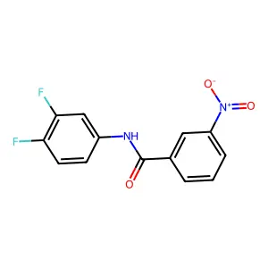 N-(3,4-difluorophenyl)-3-nitrobenzamide structure