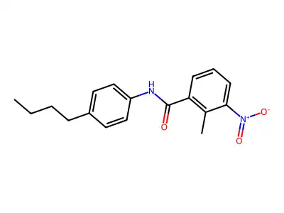 N-(4-Butylphenyl)-2-methyl-3-nitrobenzamide structure