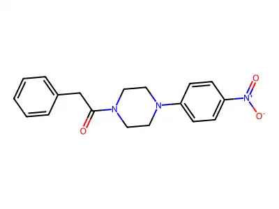1-[4-(4-Nitrophenyl)piperazin-1-yl]-2-phenylethanone structure