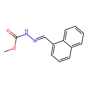 Methyl 2-(1-naphthalenylmethylene)hydrazinecarboxylate structure