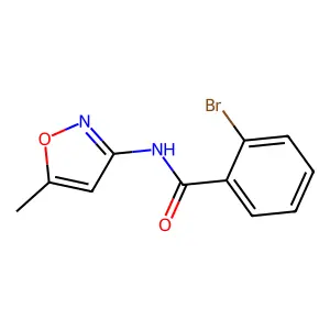 2-bromo-N-(5-methyl-1,2-oxazol-3-yl)benzamide structure