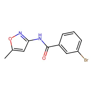 3-bromo-N-(5-methyl-1,2-oxazol-3-yl)benzamide structure