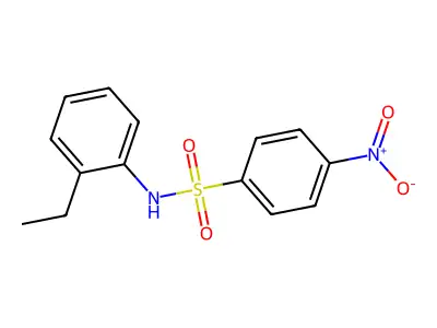 N-(2-ethylphenyl)-4-nitrobenzenesulfonamide structure