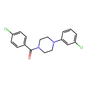 (4-Chlorophenyl)[4-(3-chlorophenyl)piperazin-1-yl]methanone structure