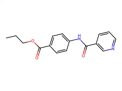 Propyl 4-(pyridine-3-carbonylamino)benzoate structure