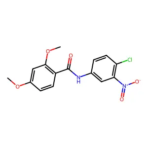 N-(4-chloro-3-nitrophenyl)-2,4-dimethoxybenzamide structure