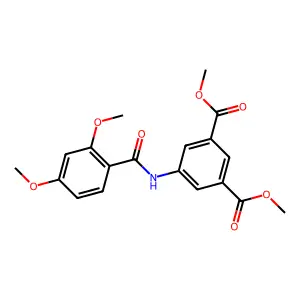 Dimethyl 5-[(2,4-dimethoxybenzoyl)amino]isophthalate structure