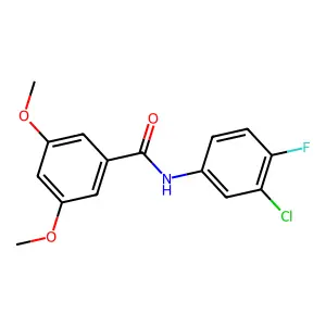 N-(3-氯-4-氟苯基)-3,5-二甲氧基苯甲酰胺 structure