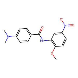 4-(dimethylamino)-N-(2-methoxy-5-nitrophenyl)benzamide structure