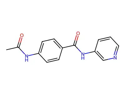 4-acetamido-N-pyridin-3-ylbenzamide structure