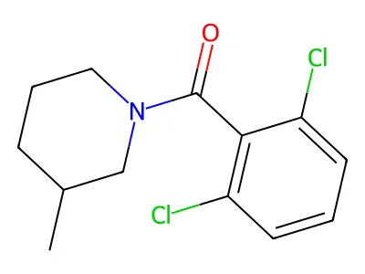 1-(2,6-Dichlorobenzoyl)-3-methylpiperidine structure