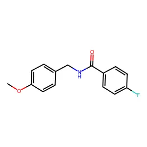 4-Fluoro-N-(4-methoxybenzyl)benzamide structure