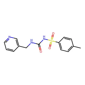 3-{[({[(4-Methylphenyl)sulfonyl]amino}carbonyl)amino]methyl}pyridine structure