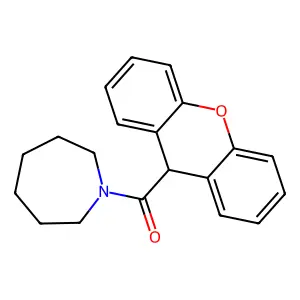 azepan-1-yl(9H-xanthen-9-yl)methanone structure