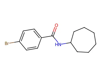 4-bromo-N-cycloheptylbenzamide structure