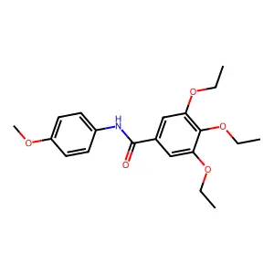 3,4,5-triethoxy-N-(4-methoxyphenyl)benzamide structure