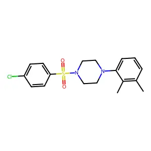 1-[(4-Chlorophenyl)sulfonyl]-4-(2,3-dimethylphenyl)piperazine structure
