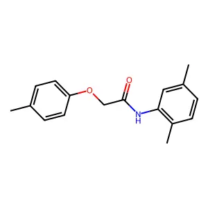 N-(2,5-dimethylphenyl)-2-(4-methylphenoxy)acetamide structure