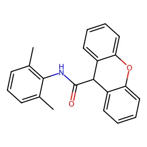N-(2,6-dimethylphenyl)-9H-xanthene-9-carboxamide structure