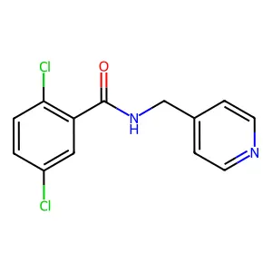2,5-二氯-N-(吡啶-4-基甲基)苯甲酰胺 structure