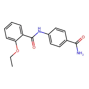 N-(4-carbamoylphenyl)-2-ethoxybenzamide structure