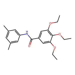 N-(3,5-dimethylphenyl)-3,4,5-triethoxybenzamide structure