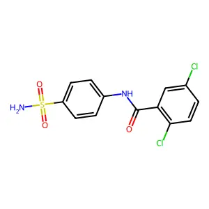 2,5-dichloro-N-(4-sulfamoylphenyl)benzamide structure