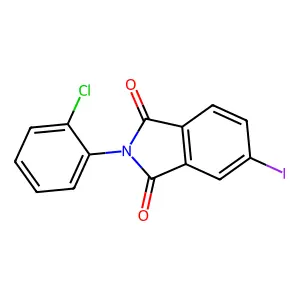 2-(2-chlorophenyl)-5-iodo-1H-isoindole-1,3(2H)-dione structure