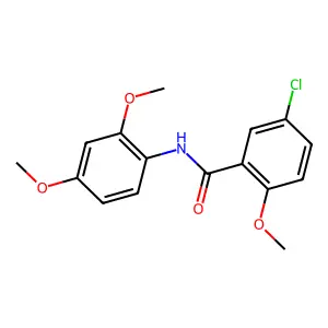 5-chloro-N-(2,4-dimethoxyphenyl)-2-methoxybenzamide structure