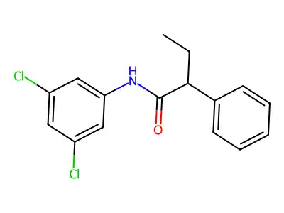 N-(3,5-dichlorophenyl)-2-phenylbutanamide structure