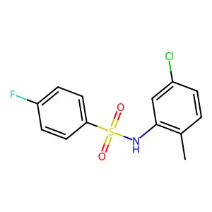 N-(5-chloro-2-methylphenyl)-4-fluorobenzenesulfonamide structure