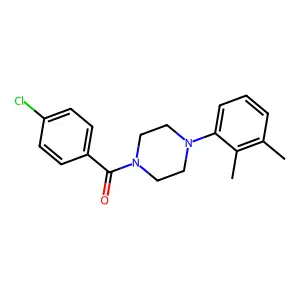 (4-Chlorophenyl)-[4-(2,3-dimethylphenyl)piperazin-1-yl]methanone structure