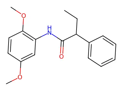 N-(2,5-dimethoxyphenyl)-2-phenylbutanamide structure