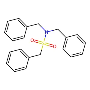 N,N-dibenzyl-1-phenylmethanesulfonamide structure