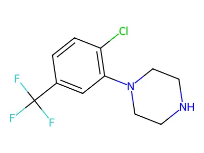 1-[2-Chloro-5-(trifluoromethyl)phenyl]piperazine structure