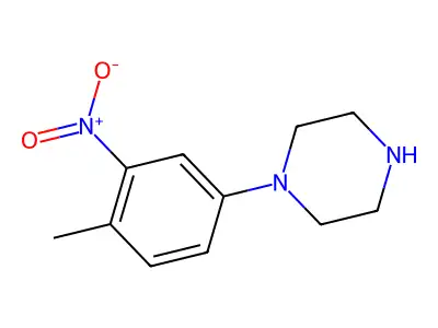 1-(4-Methyl-3-nitrophenyl)piperazine structure